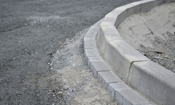 Outdoor Curb Installation